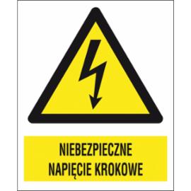 ZZ-5EOA - Znak elektryczny Niebezpieczne napięcie krokowe.  - 105X148-74X105