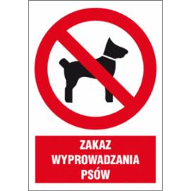 ZZ-6Z-2 - Znak BHP Zakaz wyprowadzania psów - 220x300