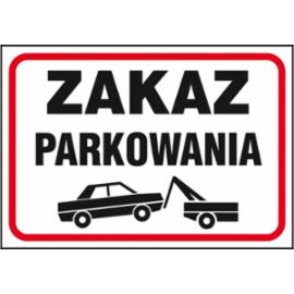 ZZ-89 - Znak Zakaz parkowania - 110X210