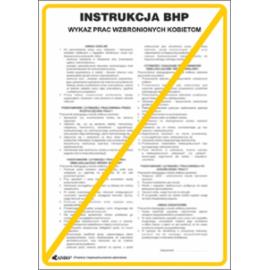 ZZ-IB07 - Instrukcja BHP i PPOŻ Wykaz prac wzbronionych kobietom - 250x350