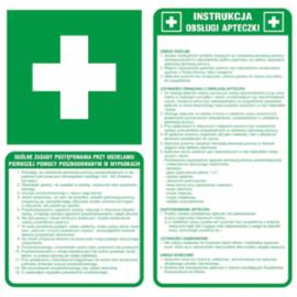 ZZ-IB09 - Instrukcja BHP „Ogólne zasady postępowania przy udzielaniu pierwszej pomocy poszkodowanym w wypadkach + instrukcja obsługi apteczki” - 220x220