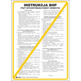 ZZ-IBB01 - Instrukcja BHP i PPOŻ BHP przy wykonywaniu robót ziemnych - 250x350