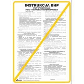 ZZ-IBB05 - Instrukcja BHP i PPOŻ BHP przy wykonywaniu prac tynkarskich oraz murarskich - 250x350