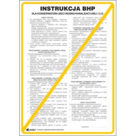 ZZ-IBB23 - Instrukcja BHP i PPOŻ BHP dla konserwatora sieci wodno-kanalizacyjnej i C.O. - 250x350