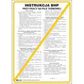 ZZ-IBD05 - Instrukcja BHP i PPOŻ BHP przy obsłudze piły taśmowej - 250x350