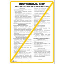 ZZ-IBD13 - Instrukcja BHP i PPOŻ BHP przy obsłudze piły tarczowej formatówki - 250x350