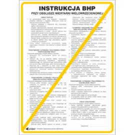 ZZ-IBM26 - Instrukcja BHP i PPOŻ BHP przy obsłudze wiertarki wielowrzecionowej - 250x350
