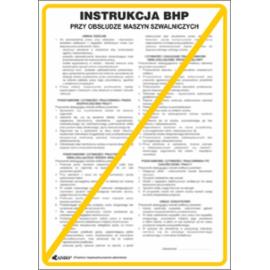 ZZ-IBN04 - Instrukcja BHP i PPOŻ BHP przy obsłudze maszyn szwalniczych - 250x350