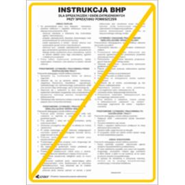 ZZ-IBN15 - Instrukcja BHP i PPOŻ BHP dla sprzątaczek i osób zatrudnionych przy sprzątaniu pomieszczeń - 250x350