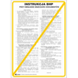 ZZ-IBN17 - Instrukcja BHP i PPOŻ BHP przy obsłudze niszczarki dokumentów - 250x350