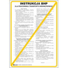 ZZ-IBT02 - Instrukcja BHP i PPOŻ BHP dla pracownika transportu wewnętrznego - 250x350
