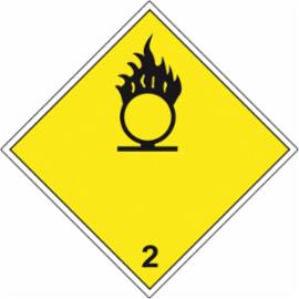 ZZ-T5 - Oznakowanie substancji niebezpiecznych w transporcie Materiały stwarzające zagrożenie wzmożeniem intensywności pożaru - 300x300